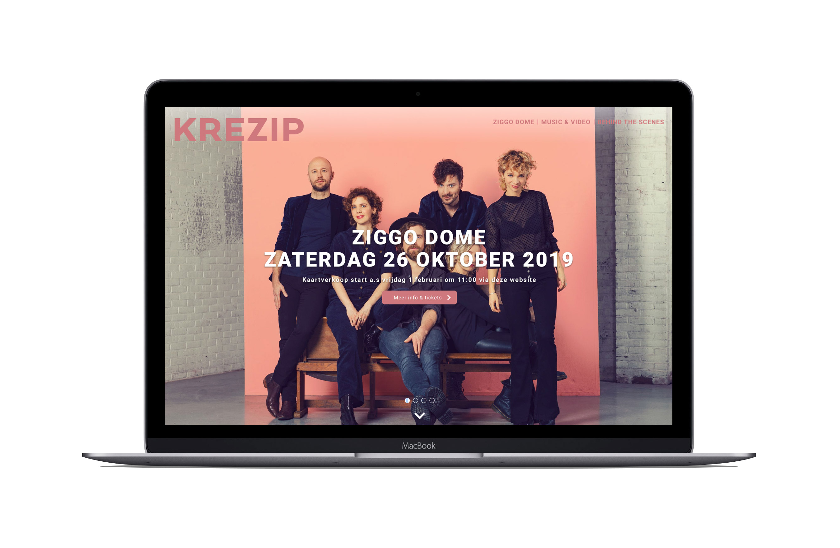 Krezip: Digital design en realisatie website